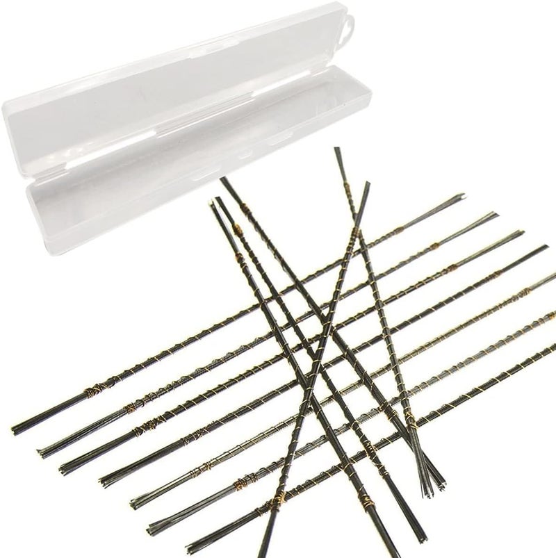 SKYPRO 144Pcs 1# 2# 3# 4# 5# 6# 1/0, 2/0, 3/0, 4/0, 5/0, 6/0 Jeweler's Saw Blades Set with Storage Box (12pcs of Each Size), Gold/Silver - Image 1